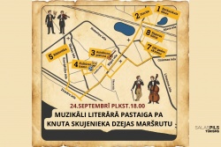Atpūtas un ceļojumu piedāvājumi 20.09.2026 - 25.09.2026 Muzikāli literārā pastaiga ar Vari Piņķi Visit.salaspils.lv